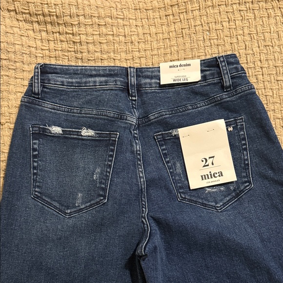 Mica High Rise Distressed Blue Jeans - Picture 3 of 13